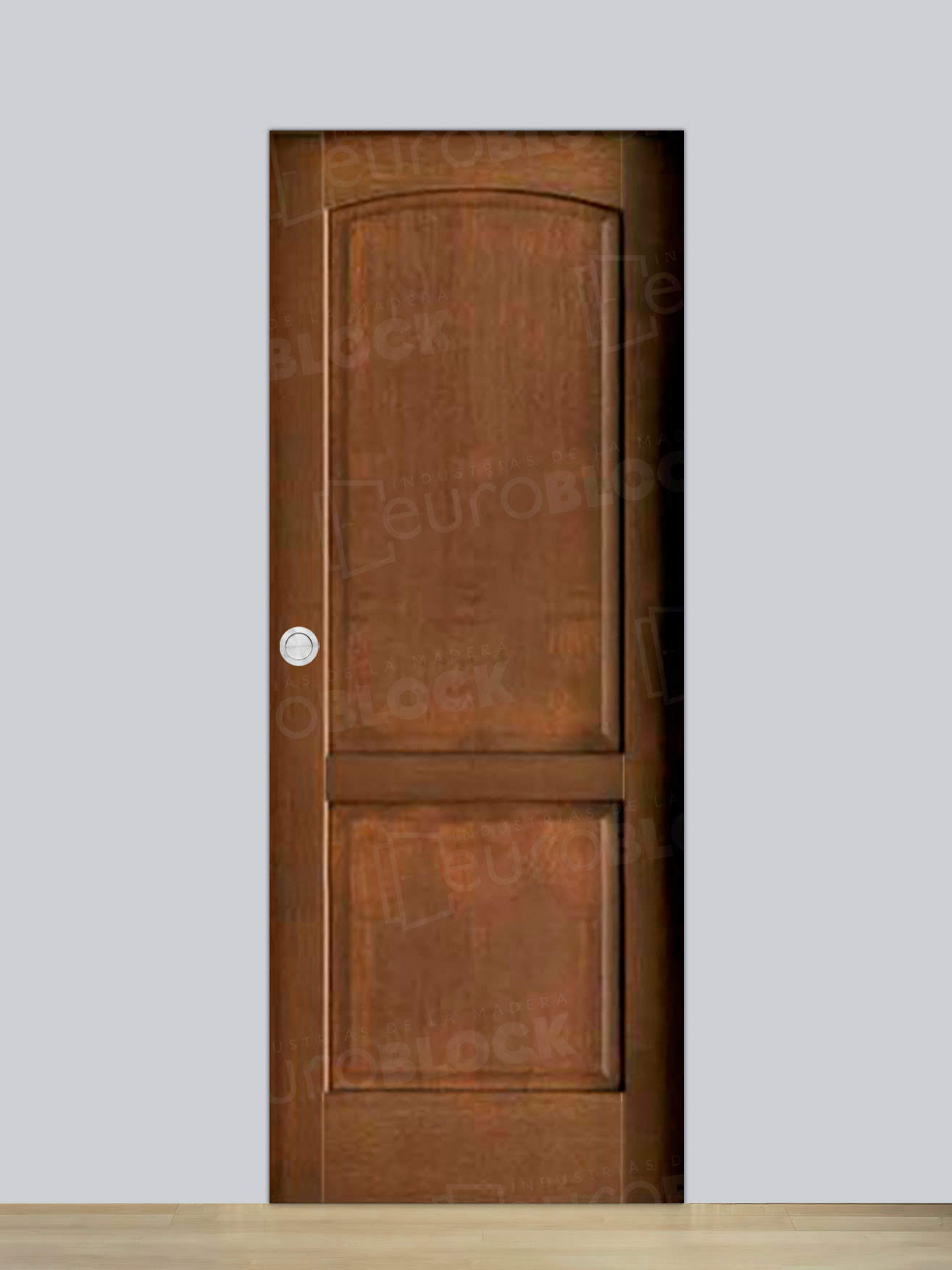 Puerta Corredera de Interior de Madera Carrión Nogal Osc