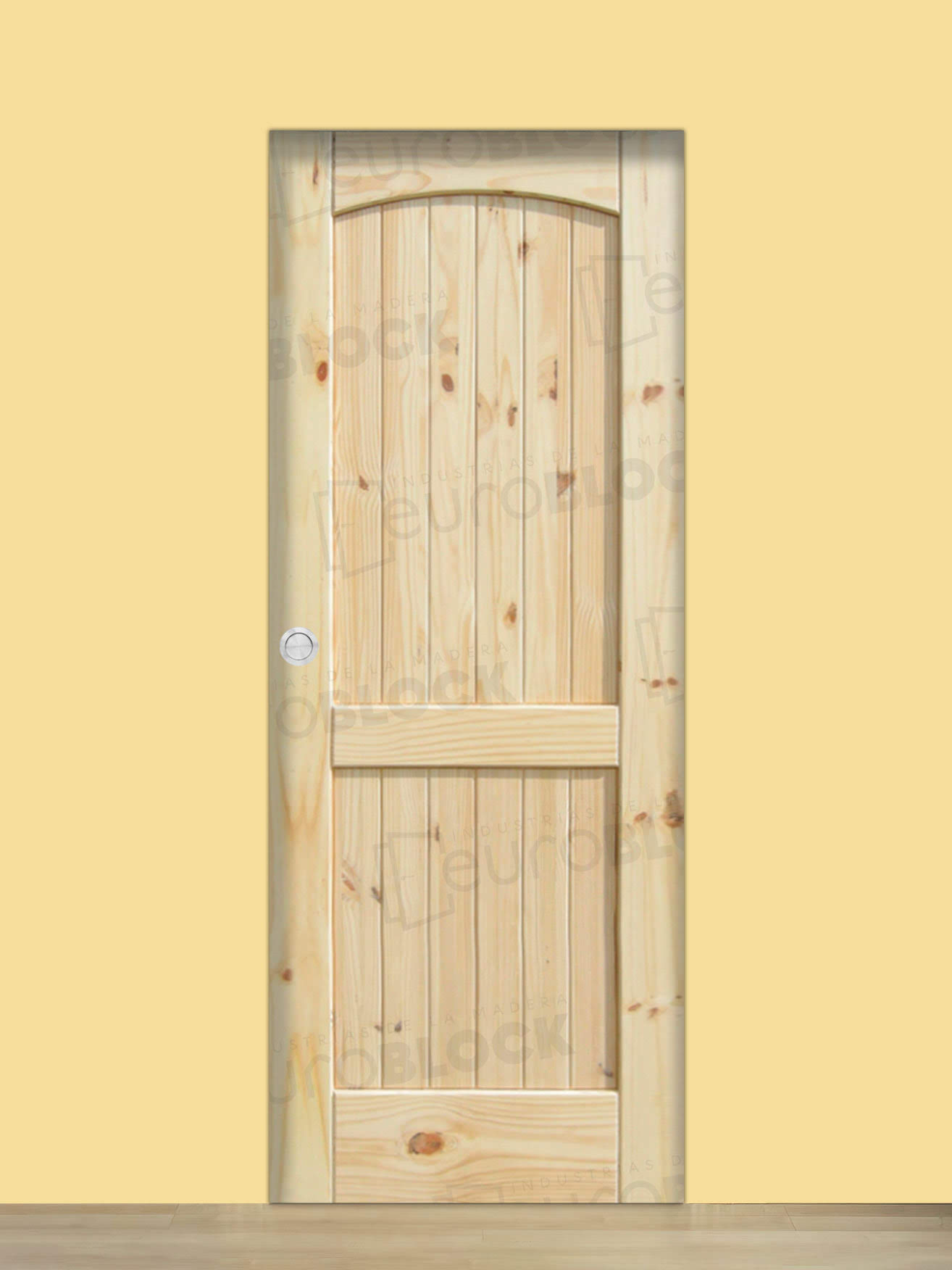 Puerta Corredera de Interior de Madera Honor (Madera sin barniz)