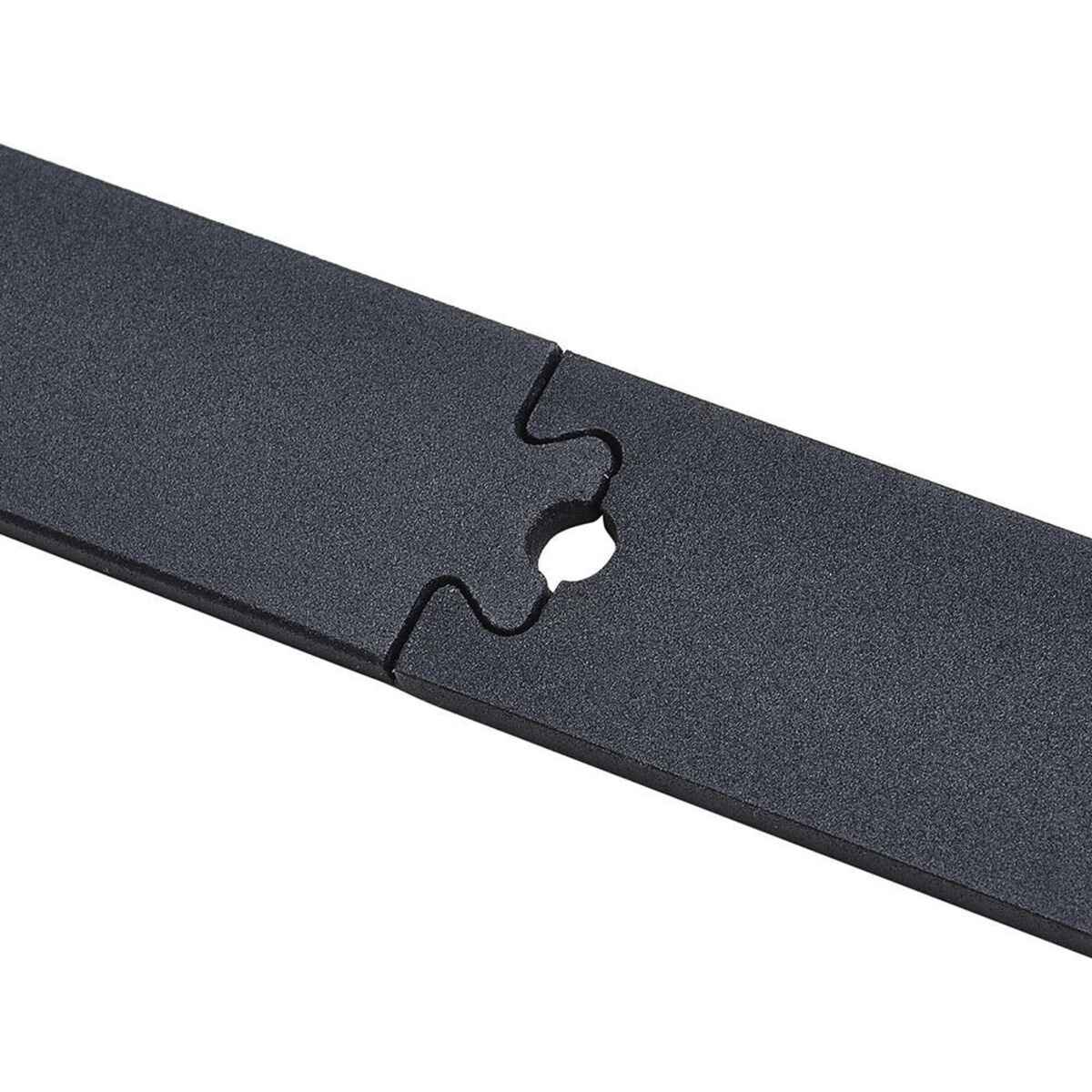 200cm/6.6FT Herraje para Puerta Corredera Tipo Flecha Kit de Accesorios para Puerta Corrediza Granero de Madera con Guía de Suelo Riel Acero al Carbono Negro