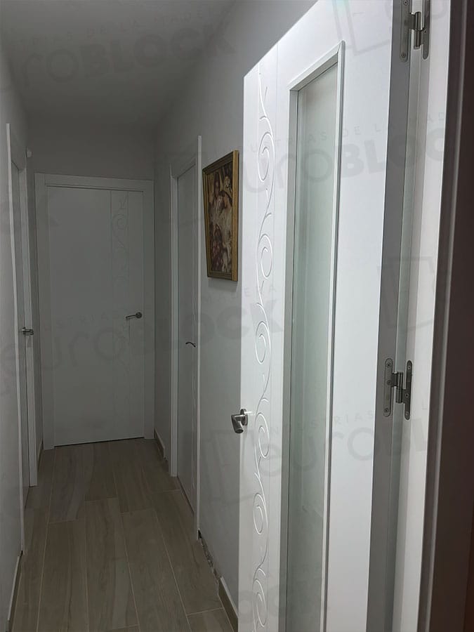 Puerta Block de Interior Lacada Blanca Leonor