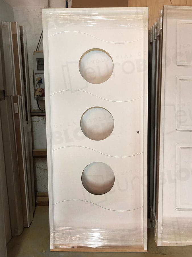 Puerta Block de Interior Lacada Blanca Oasis