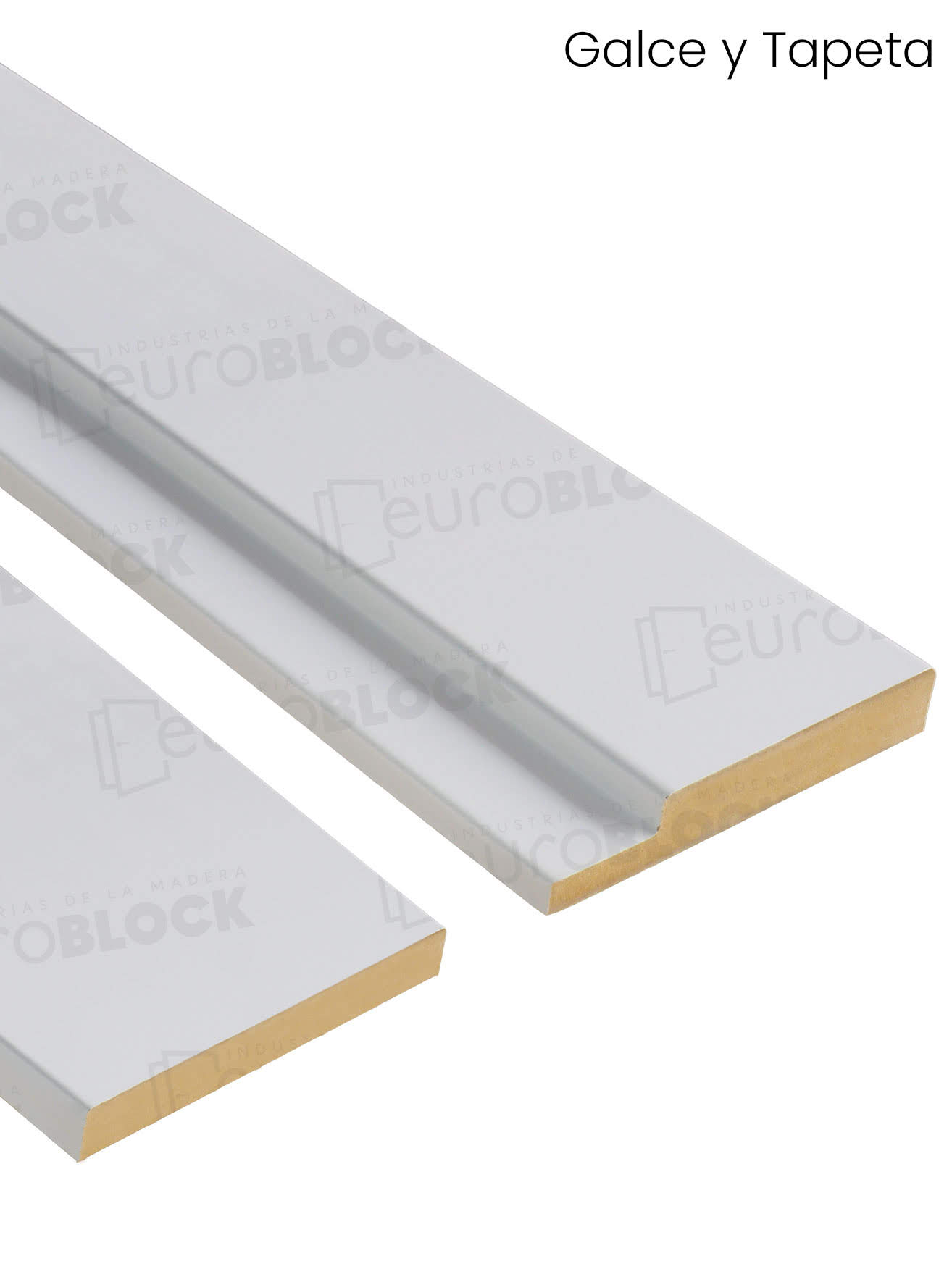Puerta Interior Lacada Blanca con Manilla Negra PL1