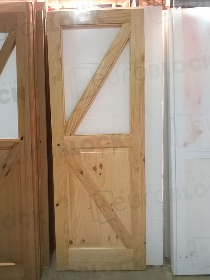 Puerta Corredera de Interior de Madera GR001 (Madera sin barnizar)