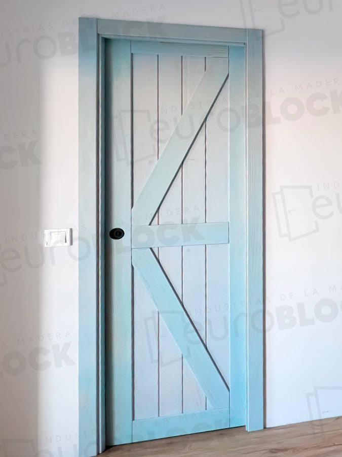Puerta Corredera de Interior de Madera GR001 (Madera sin barnizar)