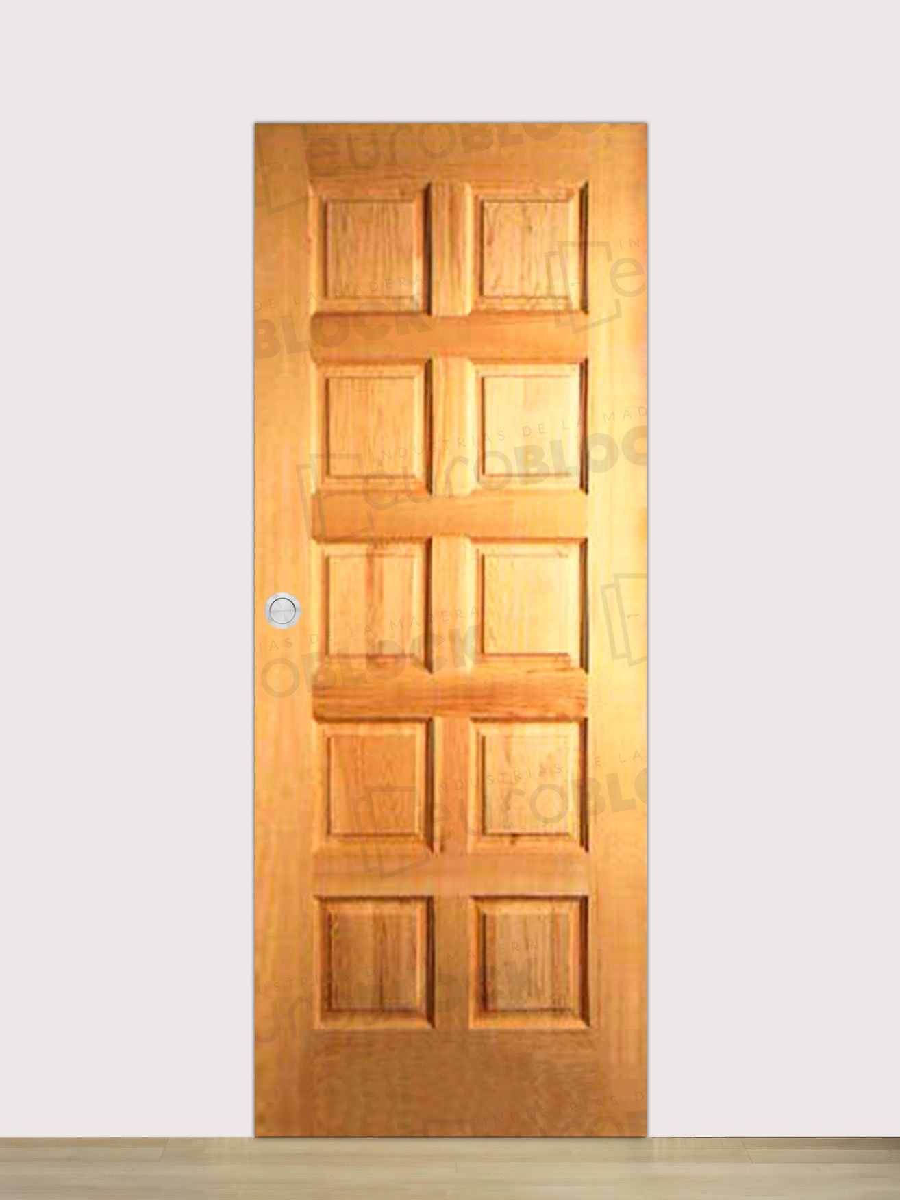 Puerta Corredera de Interior de Madera 10-Tableros