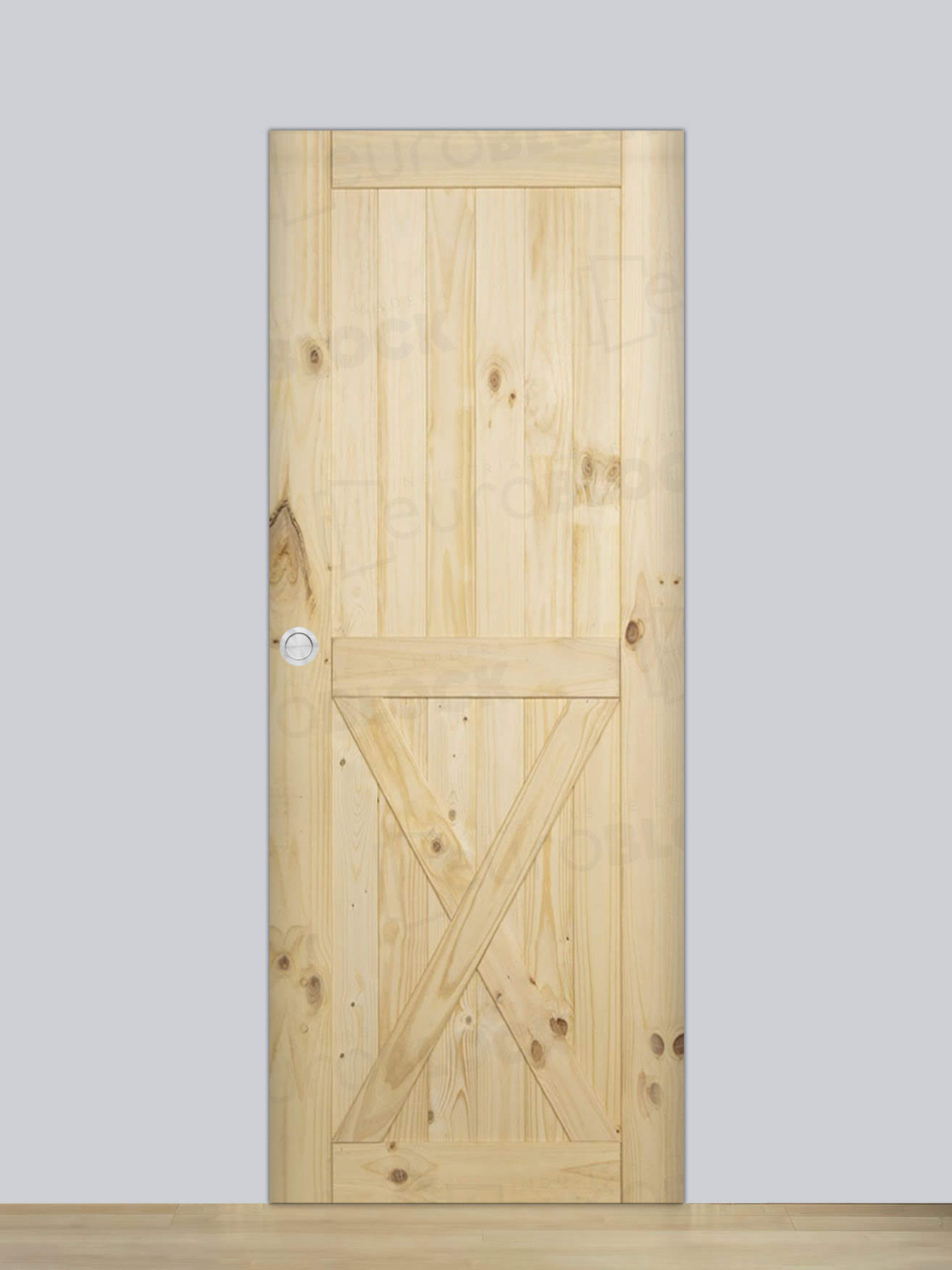 Puerta Corredera de Interior de Madera GR002 (Madera sin barniz)