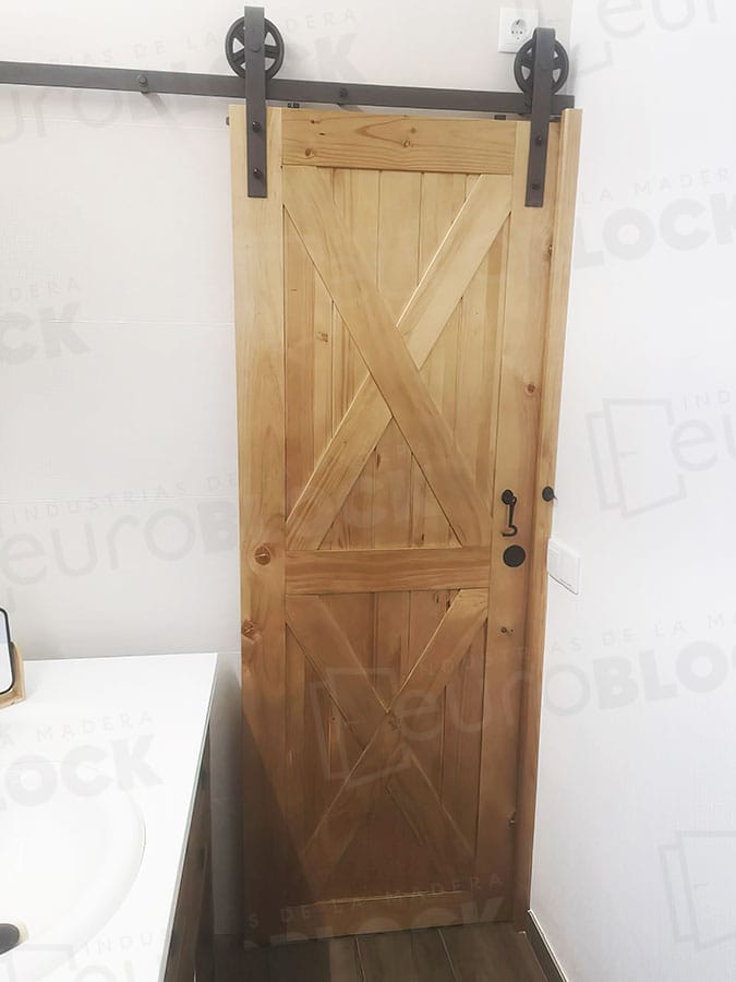 Puerta Corredera de Interior de Madera GR003 (Madera sin barnizar)