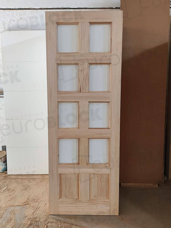 Puerta Corredera de Interior de Madera 10-Tableros