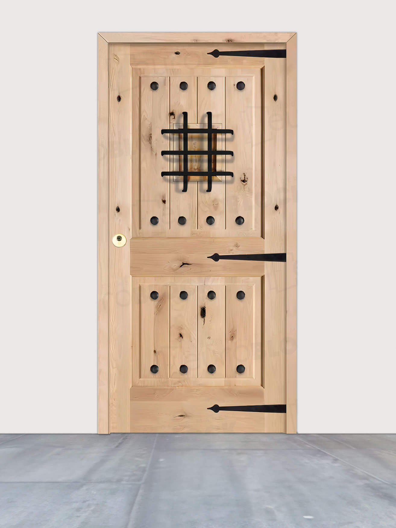 Puerta de Exterior de Madera Maciza Serie 3100