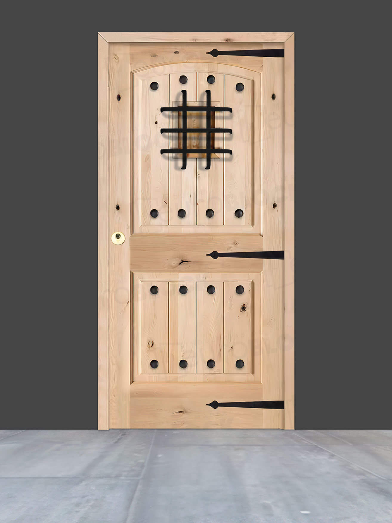 Puerta de Exterior de Madera Maciza Serie 8100