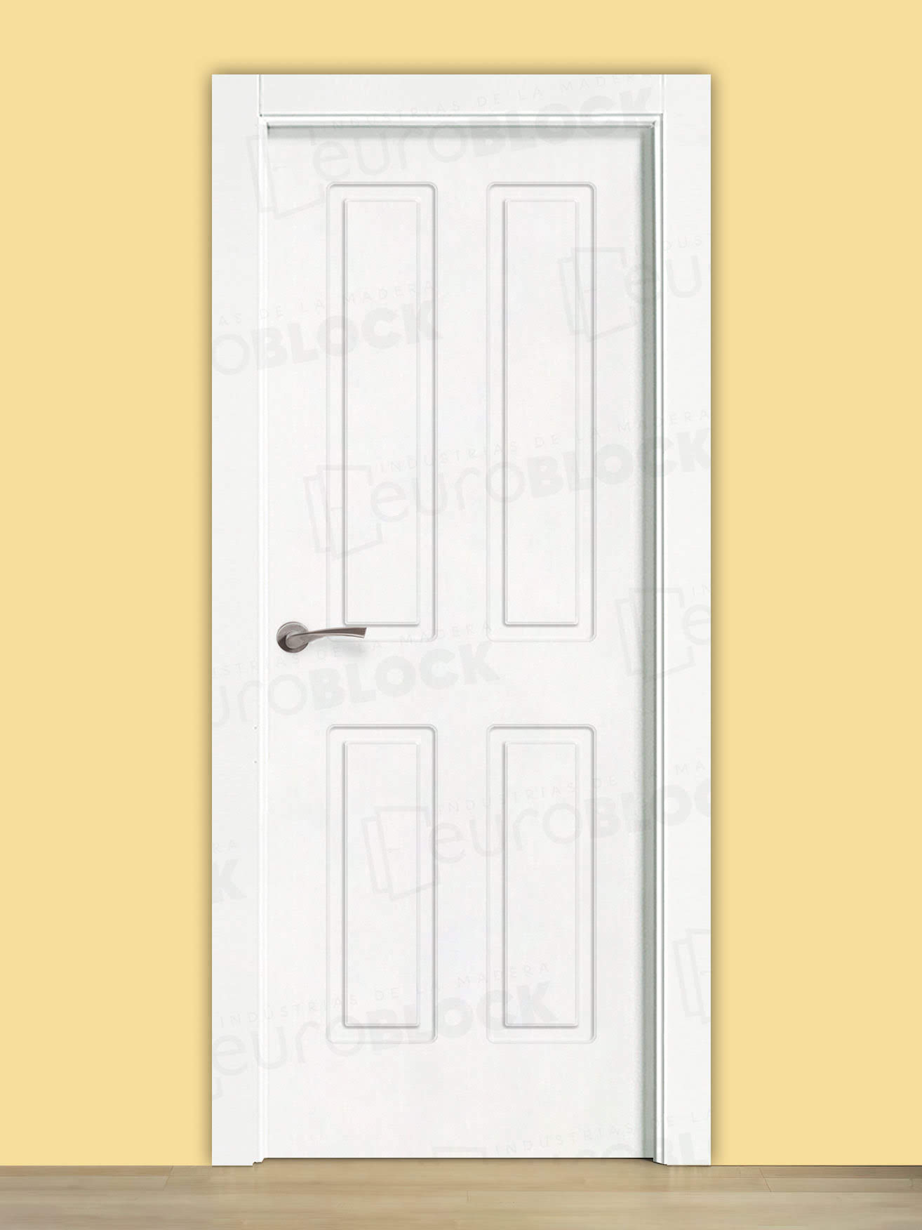 Puerta Block de Interior Lacada Blanca Lago