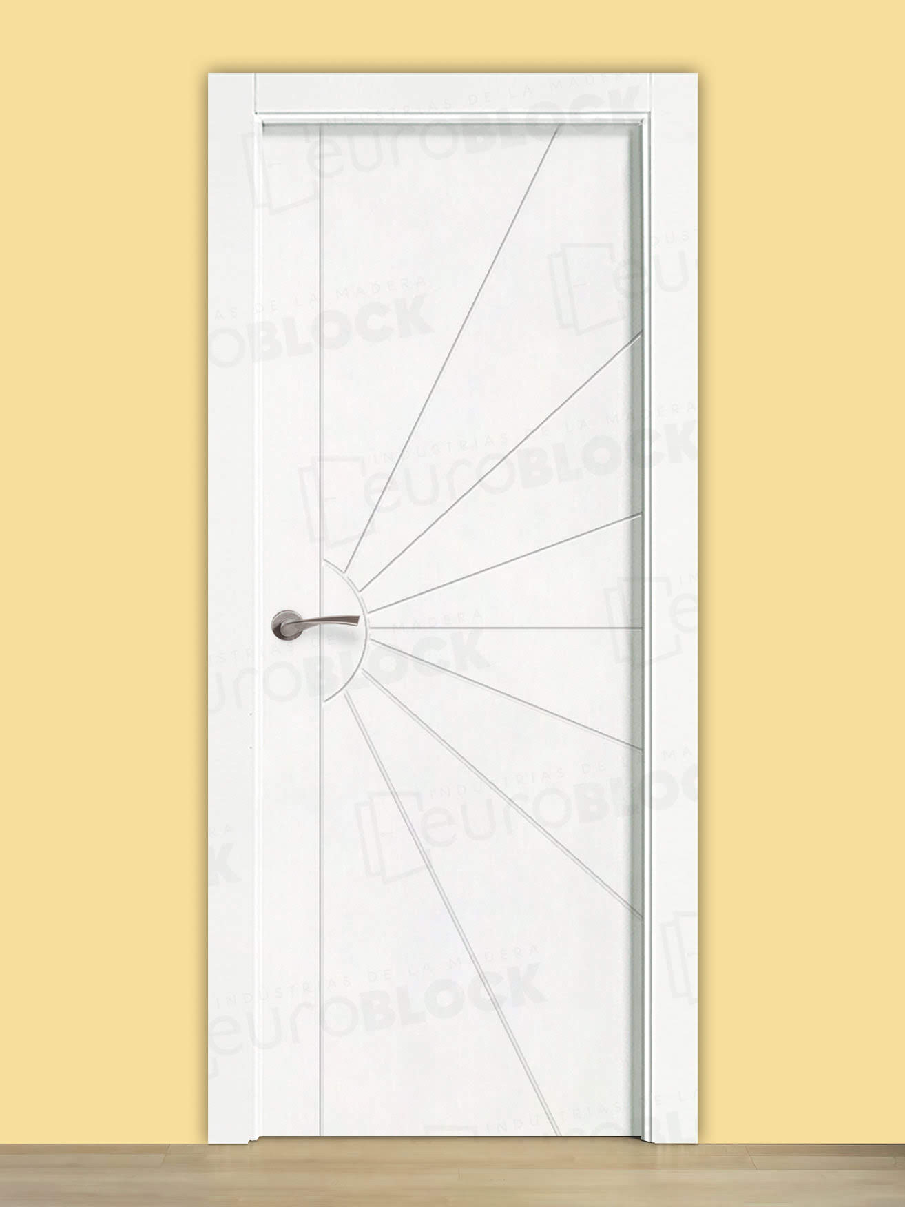 Puerta Block de Interior Lacada Blanca P-Radial