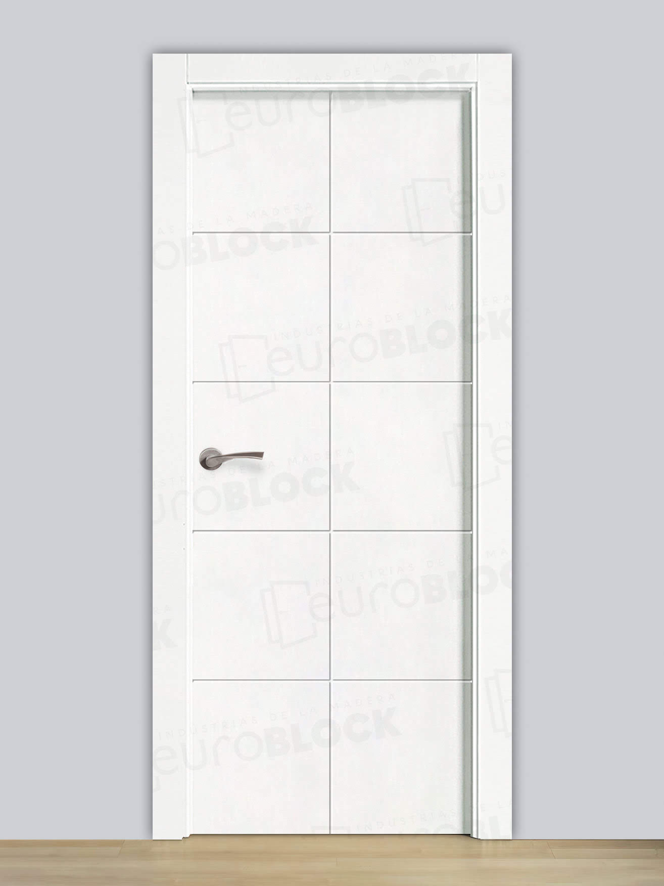Puerta Block de Interior Lacada Blanca PVT10