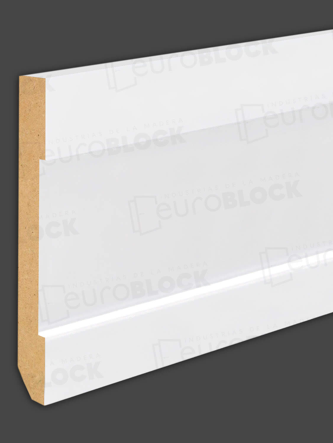 Rodapié Blanco C50 Lacado (10 Tiras)