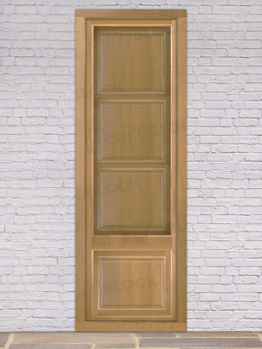 Balconera Europea Otras Medidas de Madera Maciza de Iroko Huesca V1 Crudo (Cristal Transparente Incluido)