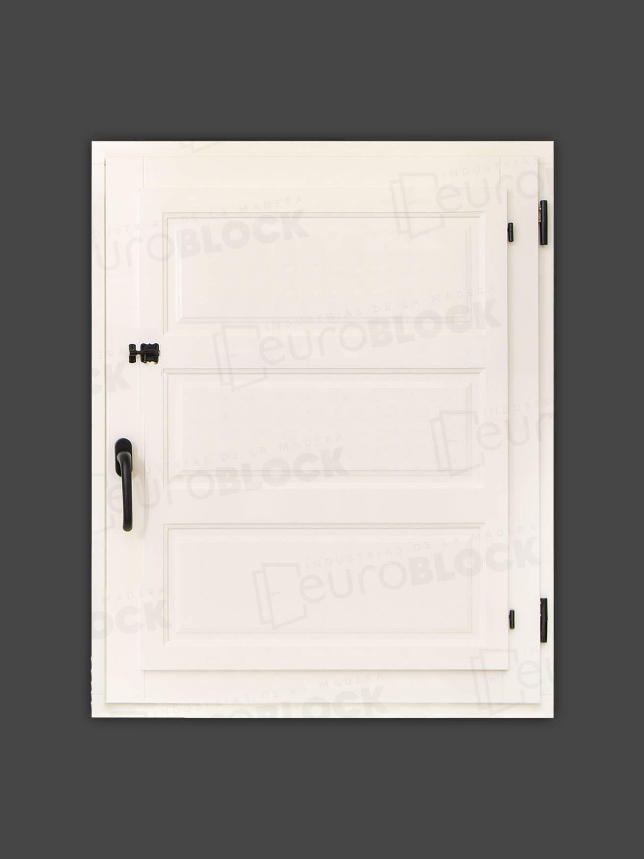 Ventana Europea de Madera Maciza de Pino Huesca V1 3C Lacada (Cristal Transparente Incluido)